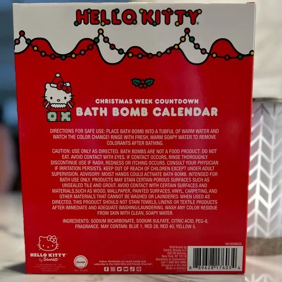 Hello Kitty Christmas Week countdown bath bomb calendar nwot - Picture 4 of 4